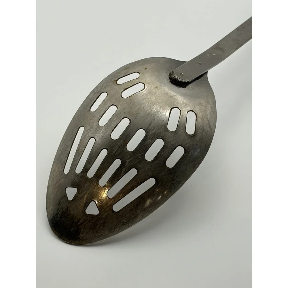 Vintage EKCO Slotted Serving Spoon 12